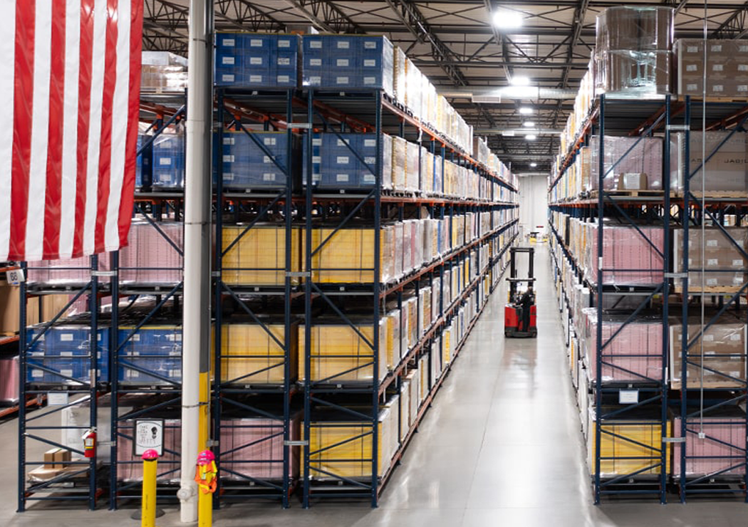 FTZ Header Warehouse with Flag